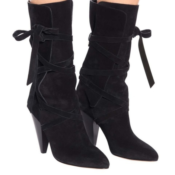 Veronica Beard Shoes - NEW VERONICA BEARD HALL SUEDE BLACK BOOTS 40